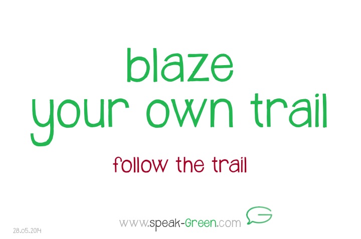 2014-05-28 - blaze your own trail