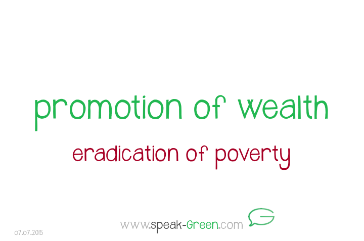 2015-07-07 - promotion of wealth