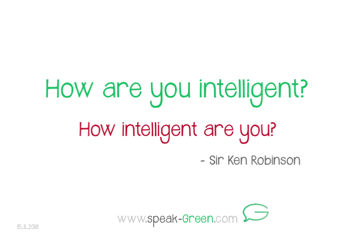 2018-11-15 - how are you intelligent
