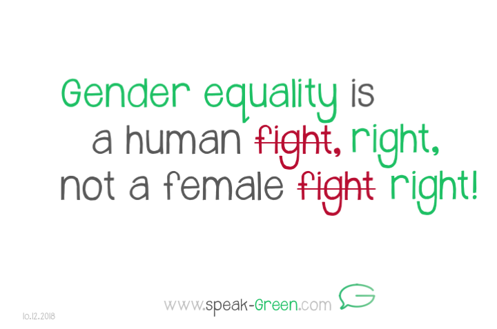 2018-12-10 - gender equality is a human right