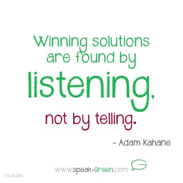 2014-03-09 - winning solutions are found by listening