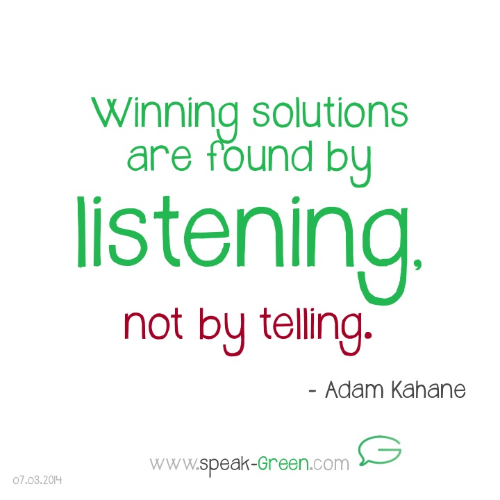 2014-03-09 - winning solutions are found by listening