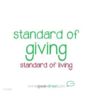 2014-10-07 - standard of giving