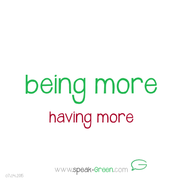 2015-04-07 - being more