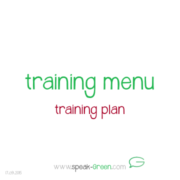 2015-09-17 - training menu