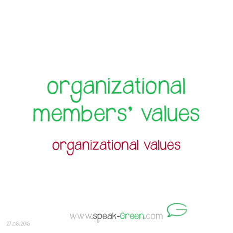 2016-06-27 - organizational members' values