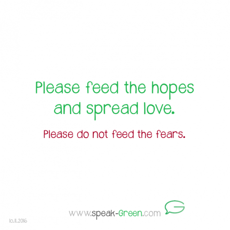 2016-11-11 - feed the hopes and spread love