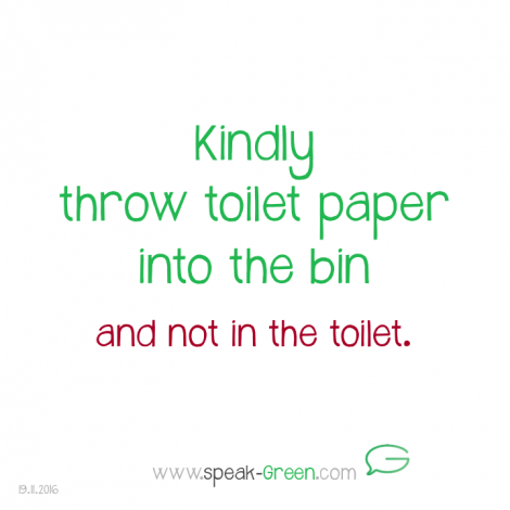 2016-11-19 - kindly throw toilet paper into the bin