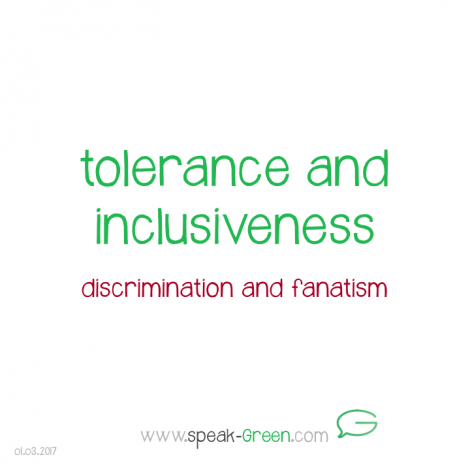 2017-03-01 - tolerance and inclusiveness