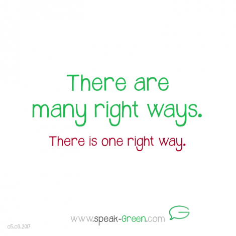2017-03-05 - there are many right ways